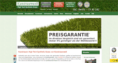 Desktop Screenshot of kunstrasenwelt.de
